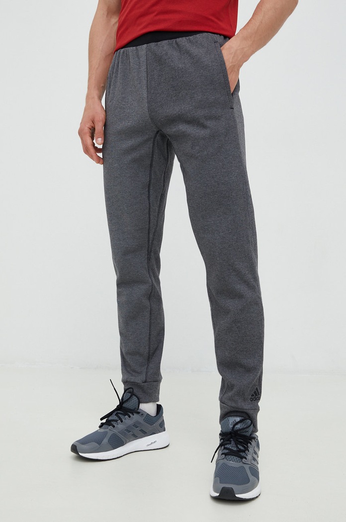 adidas Performance spodnie dresowe Yoga Studio dzianina czarny HJ9907