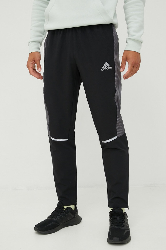 Tepláky adidas Performance látka černá HL3928