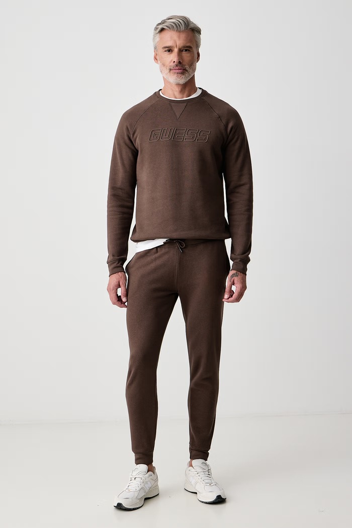 Guess Спортивные штаны для мужчин с хлопком ALDWIN Z2YB22.K9V31 коричневый SS26