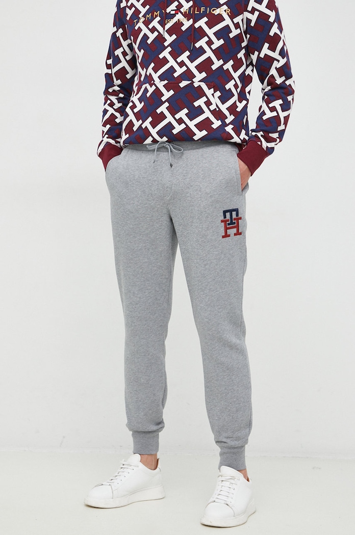 Tommy Hilfiger spodnie dresowe dzianina szary MW0MW28208.9BYY