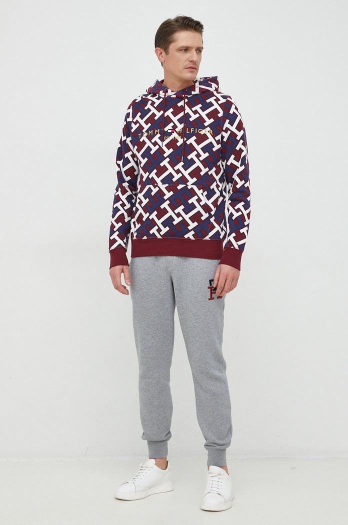 Tommy Hilfiger spodnie dresowe MW0MW28208.9BYY szary AW22