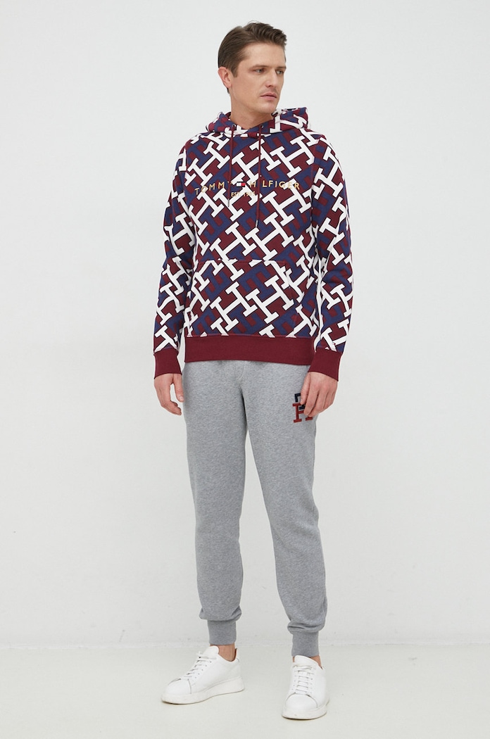Tommy Hilfiger spodnie dresowe MW0MW28208.9BYY szary AW22