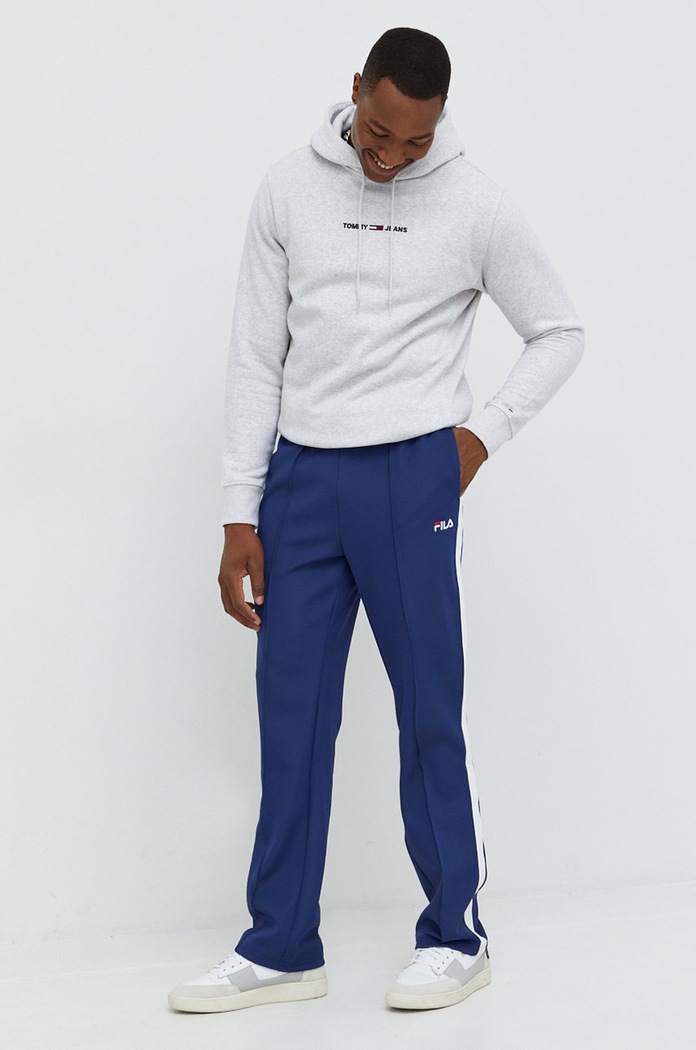 Fila spodnie dresowe aplikacja granatowy FAM0174