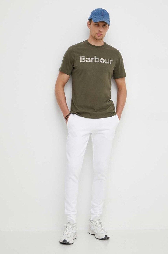 Lacoste tepláky pánské s bavlnou XH9624 bílá SS26