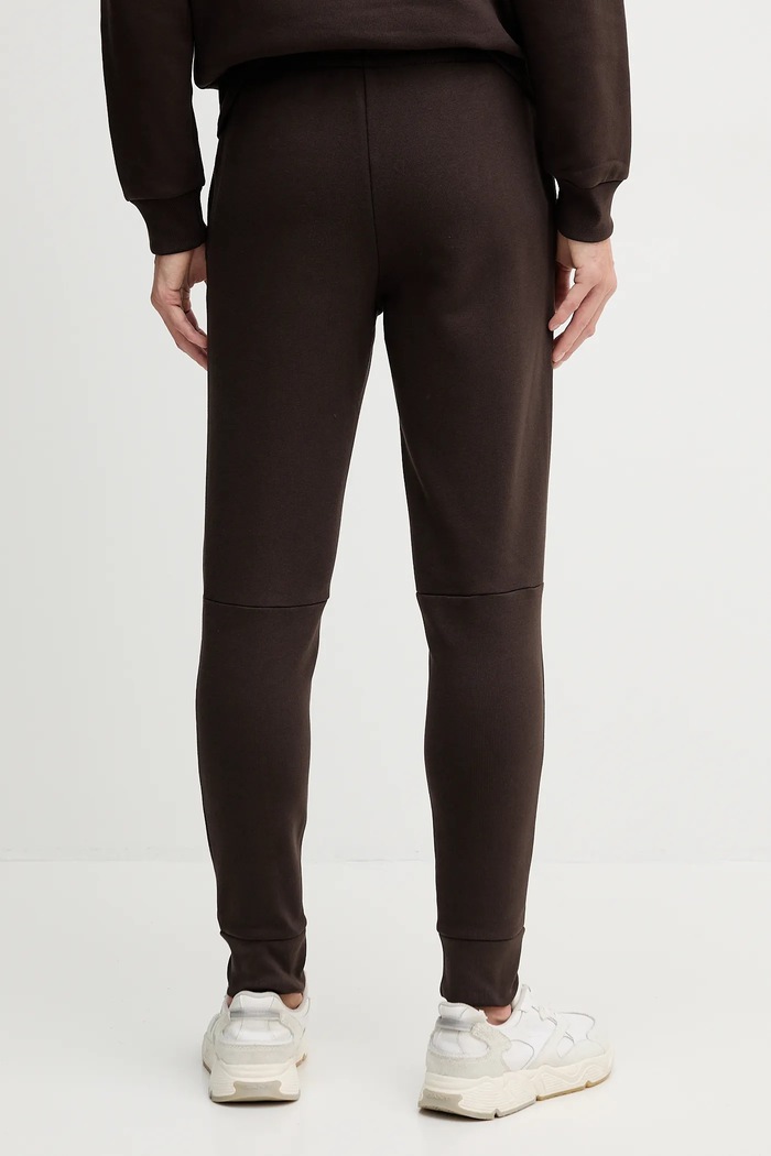 Îmbrăcăminte Lacoste Pantaloni de trening bărbați cu bumbac XH9624 maro