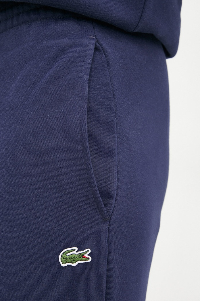 Lacoste spodnie dresowe męskie z bawełną granatowy XH9624