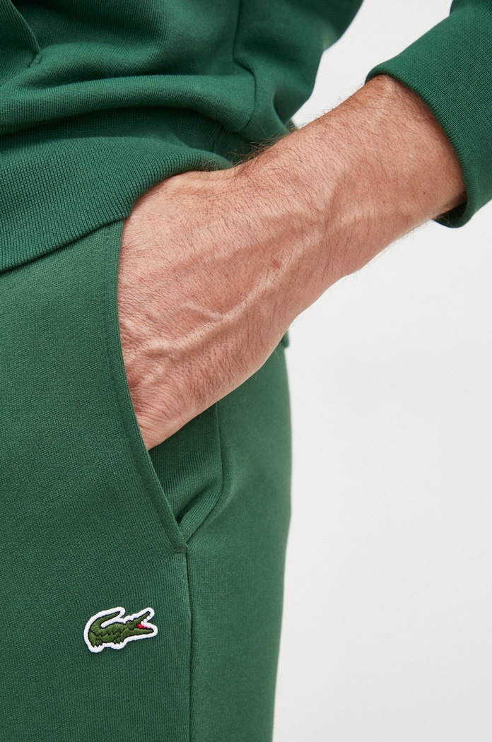 Lacoste παντελόνι επίσημο με βαμβάκι Ανδρικό πράσινο XH9624