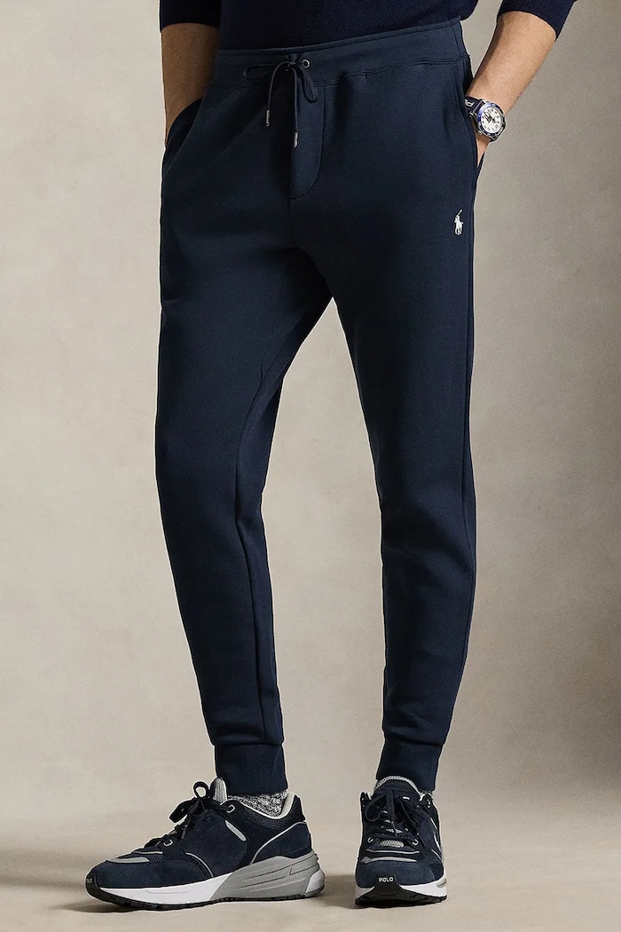 Polo Ralph Lauren spodnie dresowe z elastanem granatowy 710888283002