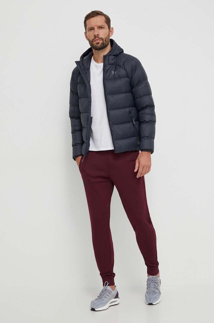 Under Armour spodnie dresowe Armour Fleece 1373362 bordowy SS26