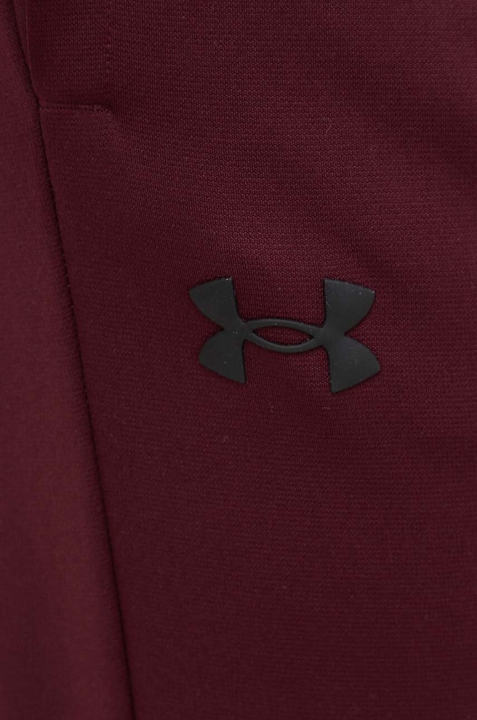 Under Armour spodnie dresowe Armour Fleece bordowy 1373362