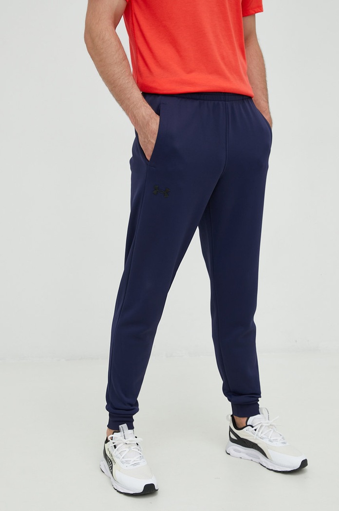 Tepláky Under Armour Armour Fleece pletenina tmavomodrá 1373362