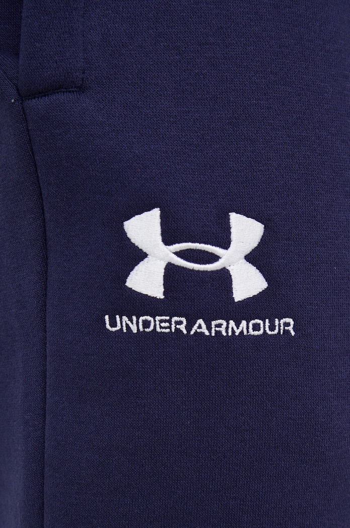 Under Armour спортен панталон мъжки с памук Essential Fleece тъмносин 1373882