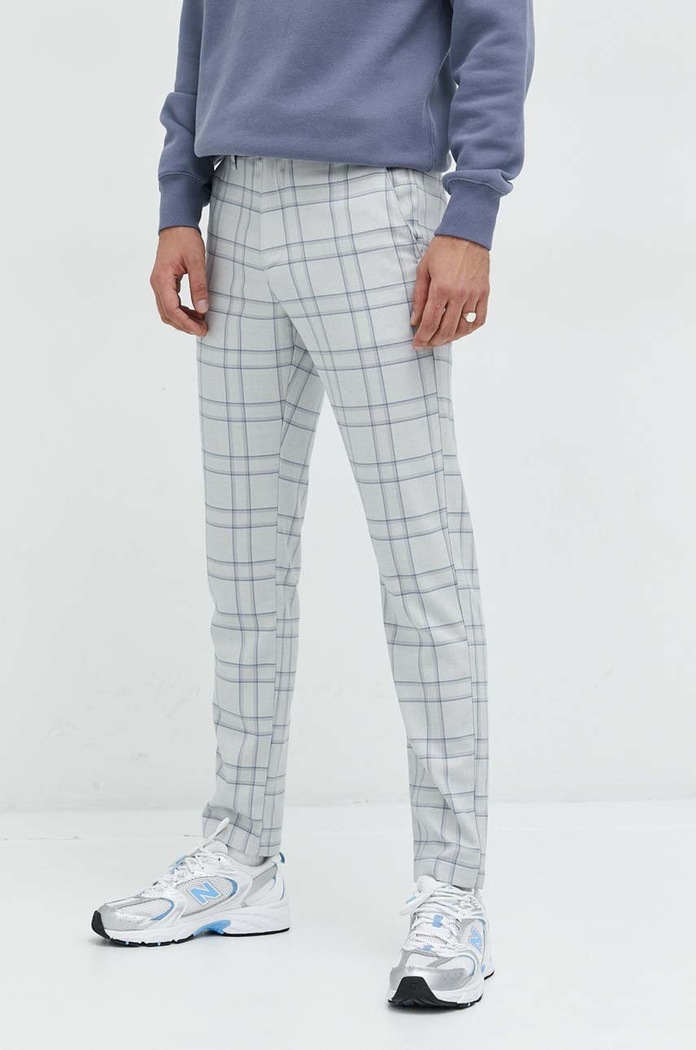 Hollister Co. spodnie wzorzyste szary KI330.2206.114