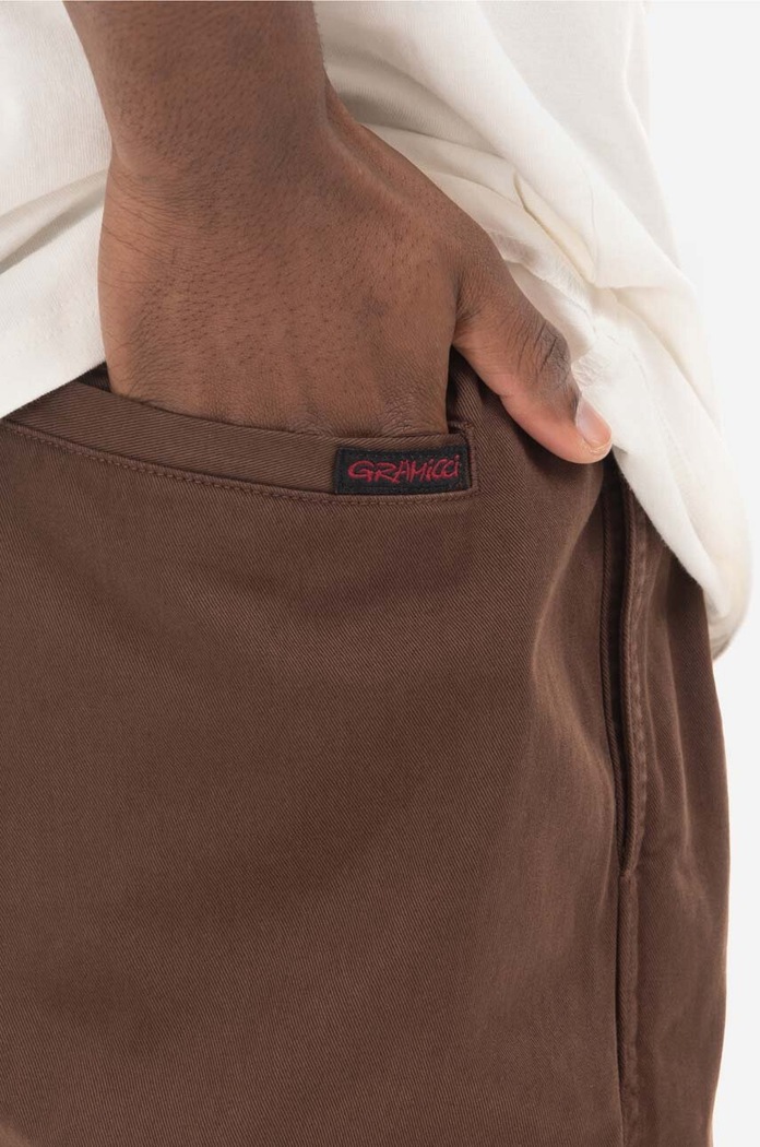 Pantaloni de bumbac Gramicci Pant Gramicci G102.OGT maro