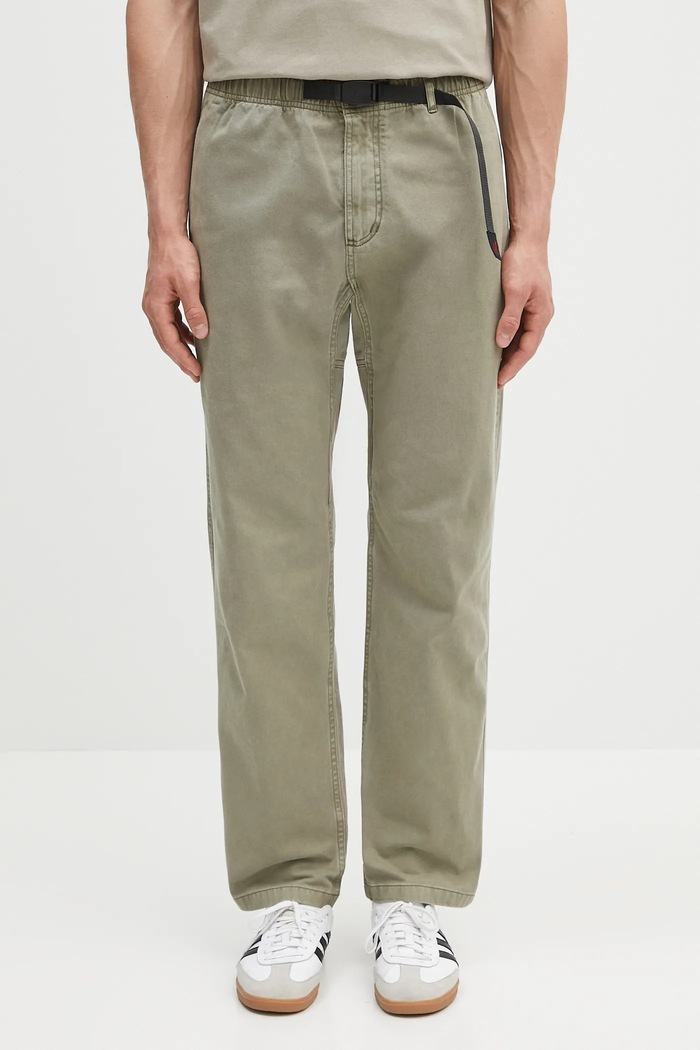 Gramicci pantaloni de bumbac Gramicci Pant verde G102.OGT