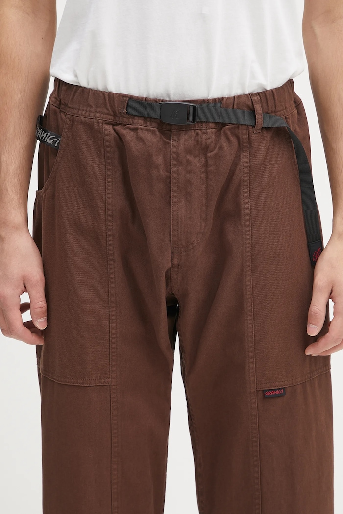 Gramicci pantaloni de bumbac maro G105.OGT