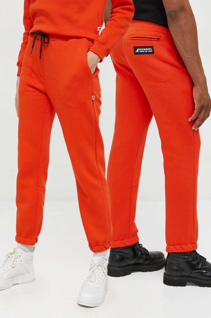 Tepláky Kangol pletenina oranžová KAF22USPA105