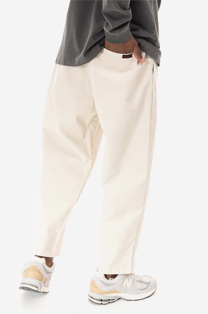 Odzież Gramicci spodnie bawełniane Loose Tapered Pant G103.OGT beżowy