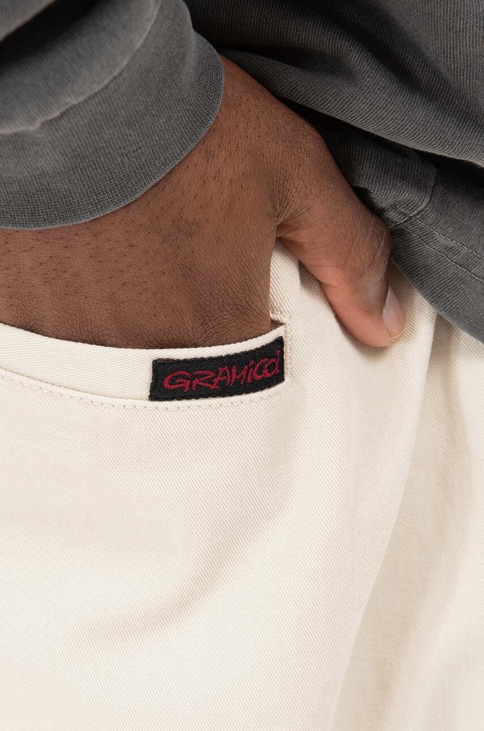 Gramicci spodnie bawełniane Loose Tapered Pant beżowy G103.OGT