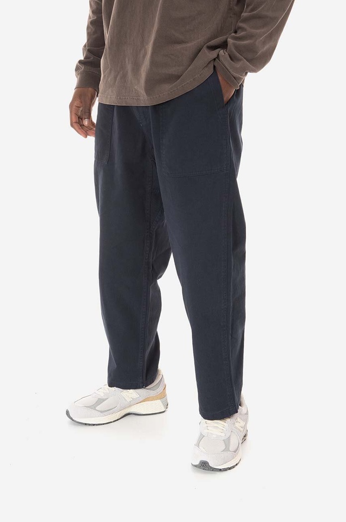 Gramicci cotton trousers Loose Tapered Pant plain navy G103.OGT