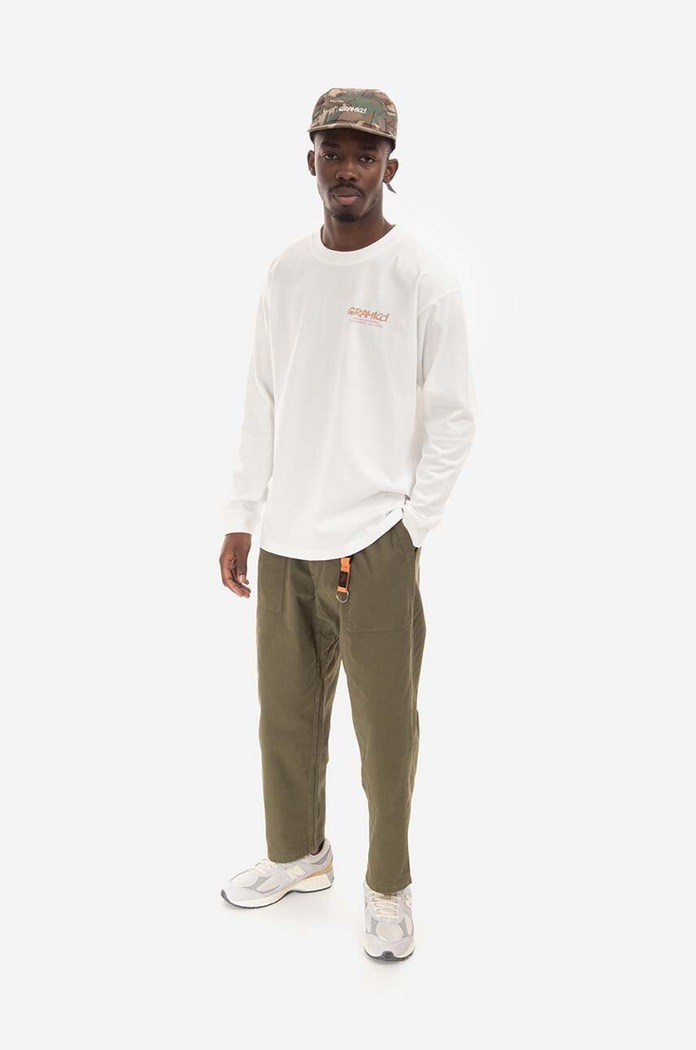 Gramicci spodnie bawełniane Loose Tapered Pant G103.OGT zielony AW25