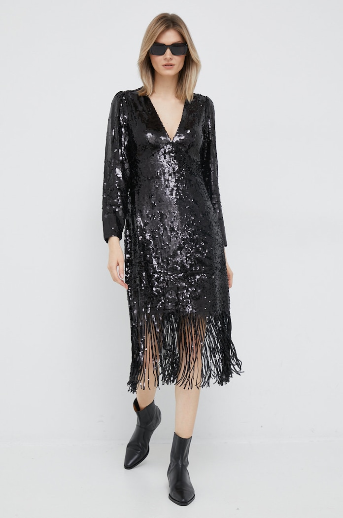 Y.A.S rochie midi negru 26028197.Black