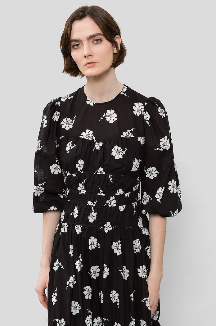 Ivy Oak sukienka bawełniana IO1122F7482 czarny AW22