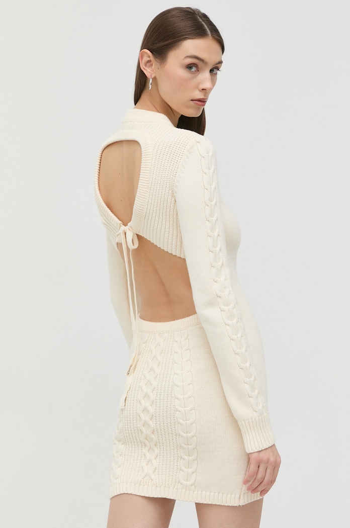 Patrizia Pepe sukienka casual beżowy 8A0998.K037