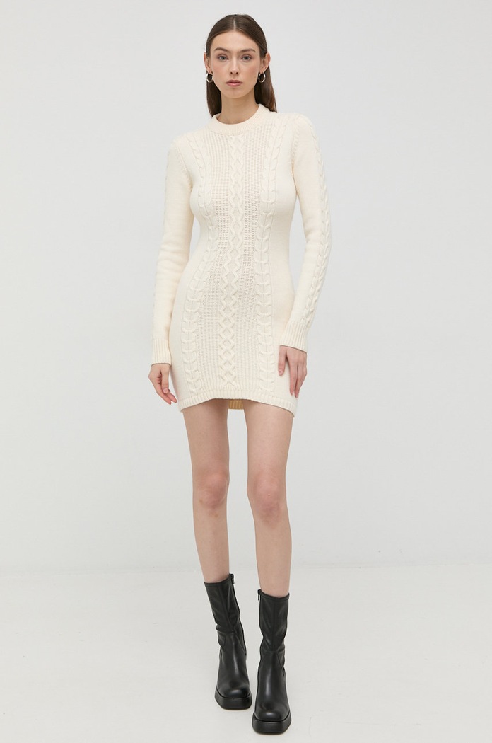 Patrizia Pepe sukienka 8A0998.K037 beżowy AW22