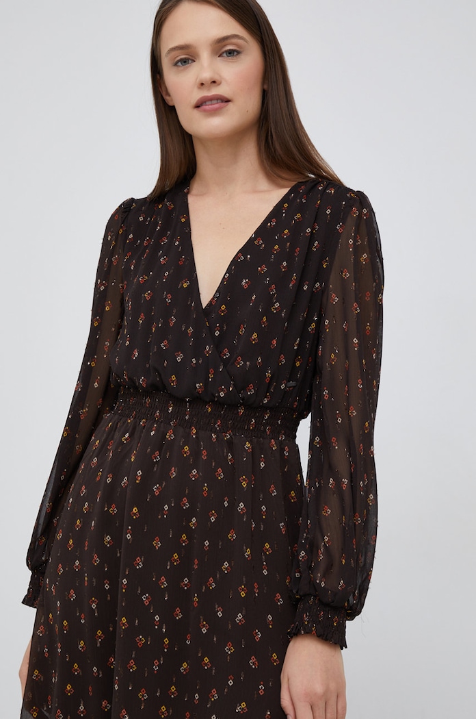 Pepe Jeans rochie mini maro PL953136.885