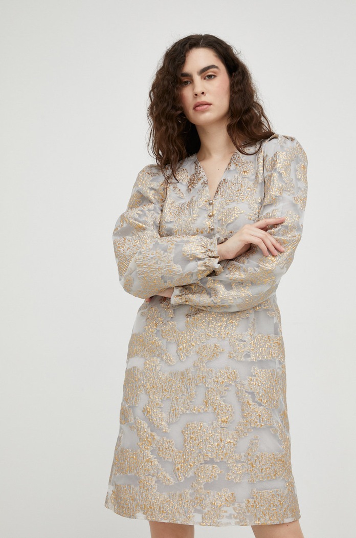 Bruuns Bazaar rochie mini gri BBW3097