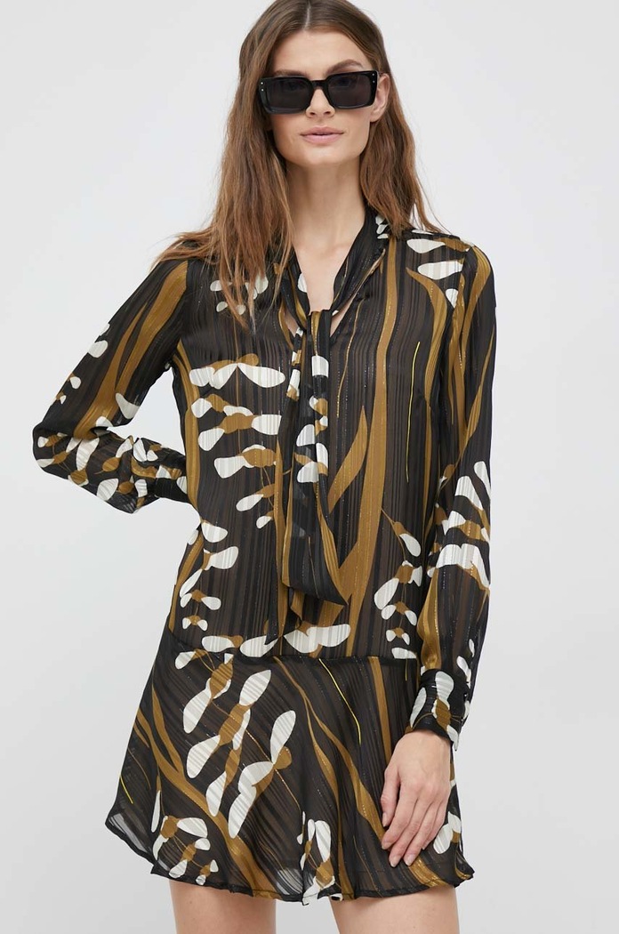 Φόρεμα Sisley 4Y83LV02N.73V μαύρο AW22