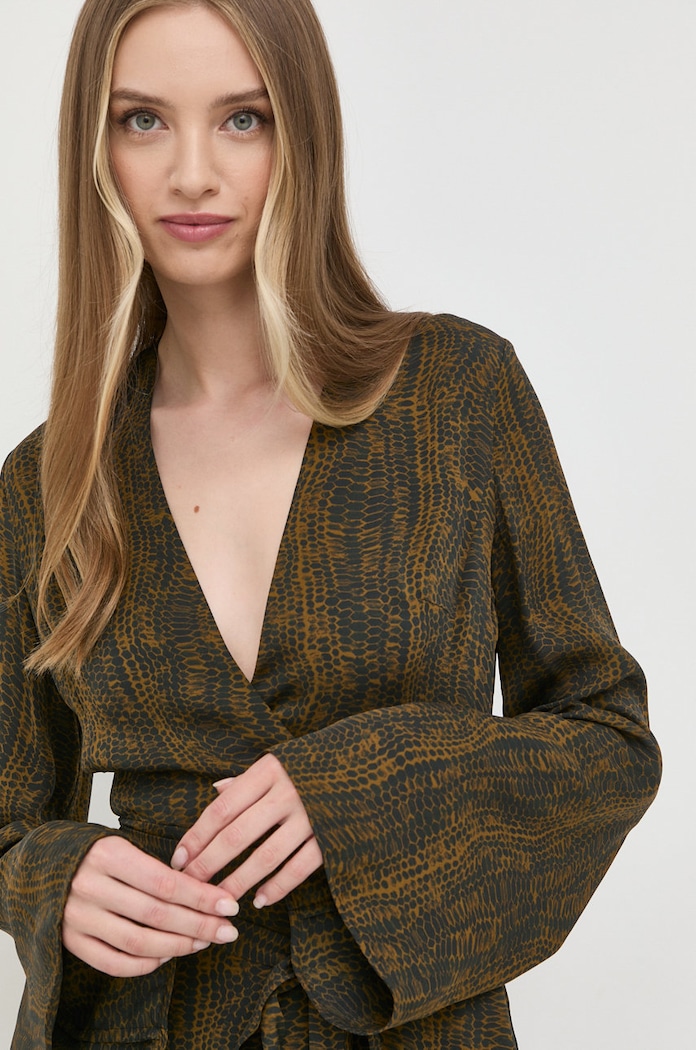 Рокля Trussardi 56D00677.1T006065 зелен AW22