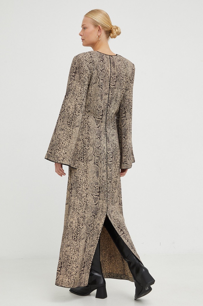 Šaty By Malene Birger Q71094003 hnedá AW22