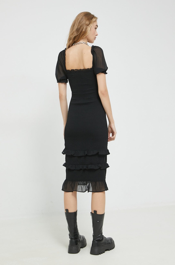 Abercrombie & Fitch rochie KI159.2541.900 negru AW22