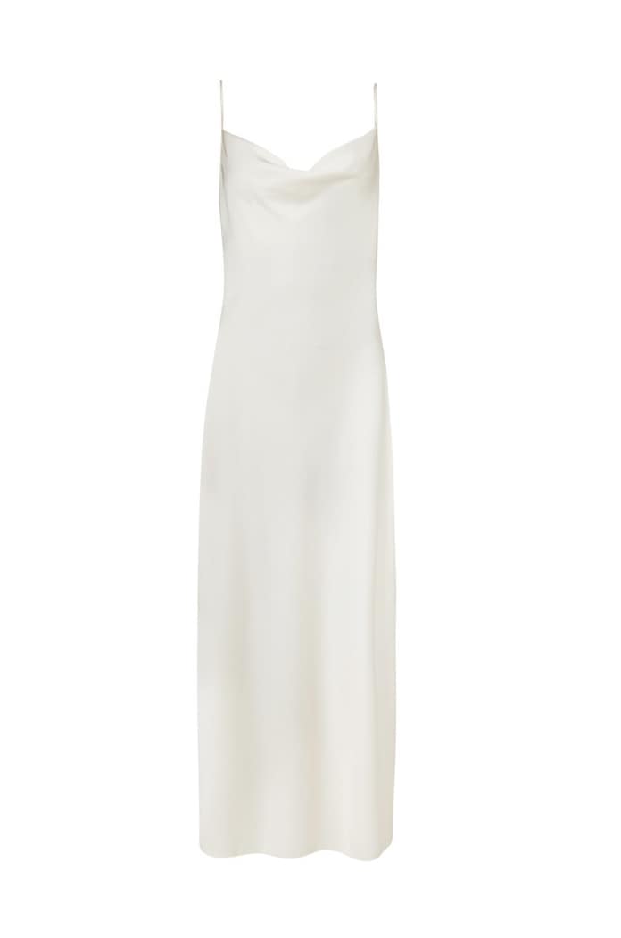 AllSaints sukienka HADLEY DRESS WD055V biały