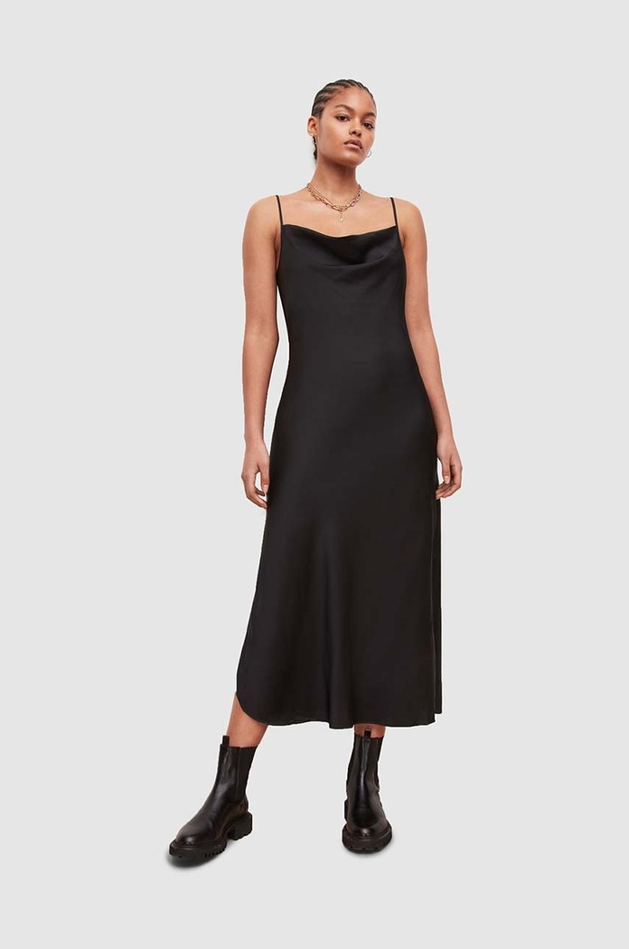 AllSaints sukienka HADLEY DRESS czarny WD055V