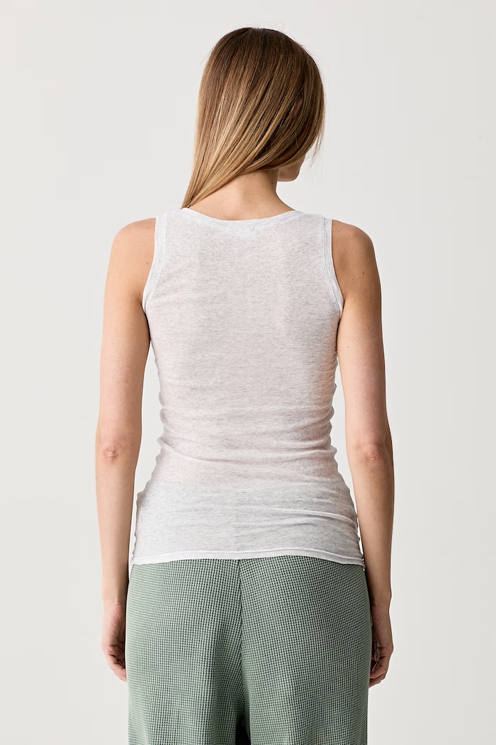 Abbigliamento American Vintage top da donna in cotone MAS00 grigio