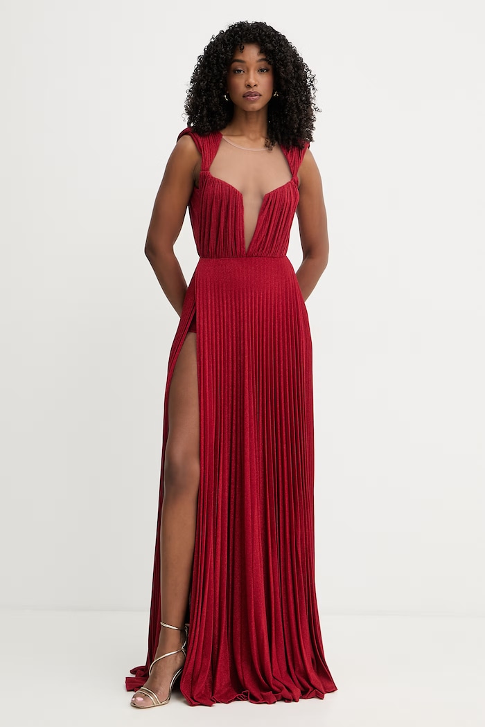 Šaty Elisabetta Franchi AB23527E3 červená AW22