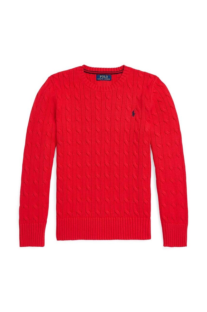 Polo Ralph Lauren sweter bawełniany dziecięcy pozostałe czerwony 323702674043