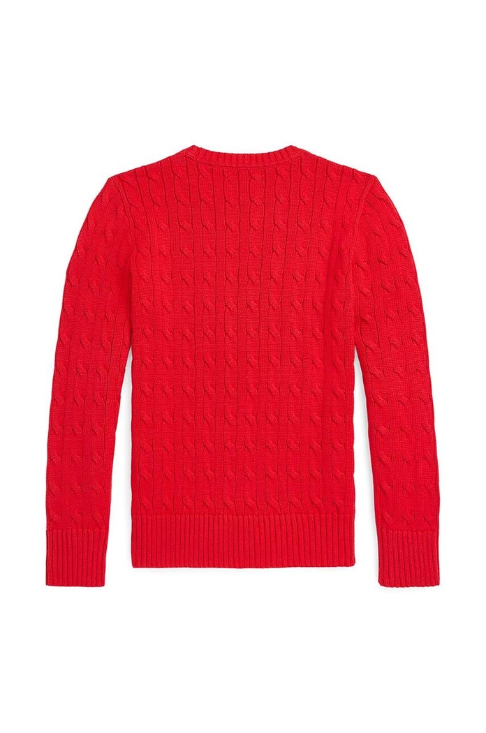 Polo Ralph Lauren sweter bawełniany dziecięcy 323702674043 czerwony AW22