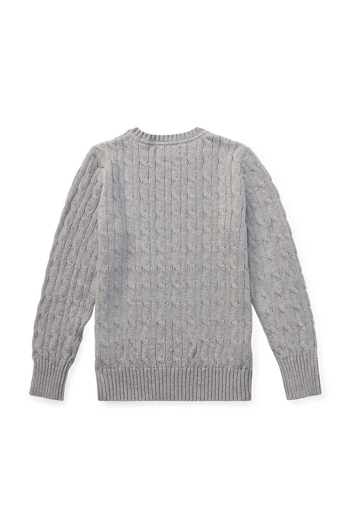 Băieți Polo Ralph Lauren pulover de bumbac pentru copii 323702674041 gri