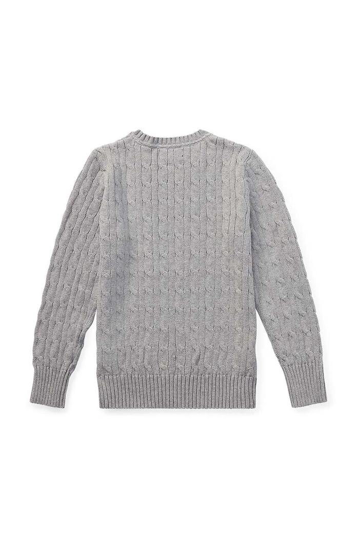 Băieți Polo Ralph Lauren pulover de bumbac pentru copii 323702674041 gri