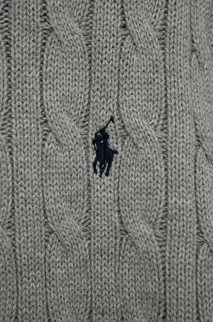 Polo Ralph Lauren pulover de bumbac pentru copii gri 323702674041