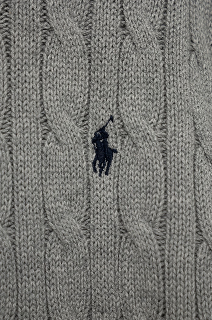 Polo Ralph Lauren pulover de bumbac pentru copii gri 323702674041
