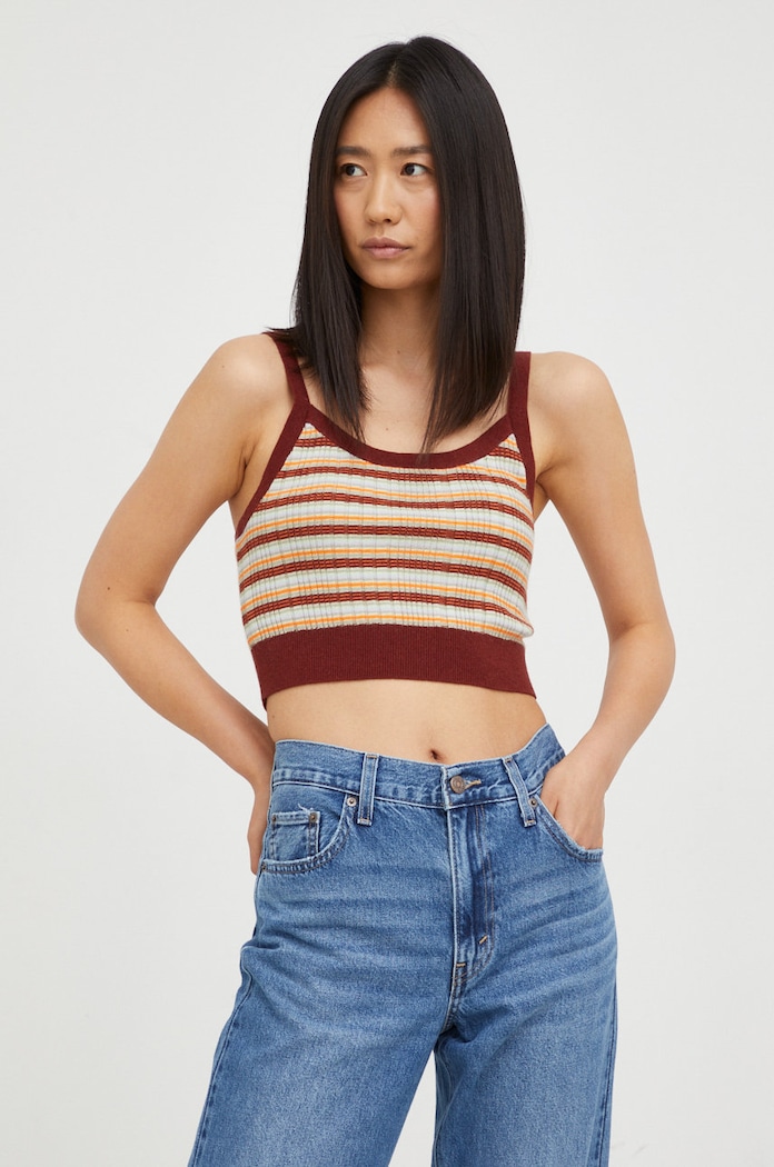 Top s dodatkom vune Levi's okrugli šarena A3234.0001