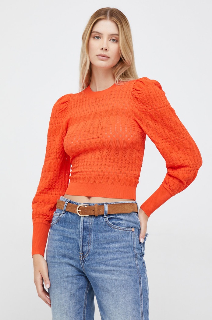 Desigual sweter pozostałe pomarańczowy 22WWJFAG