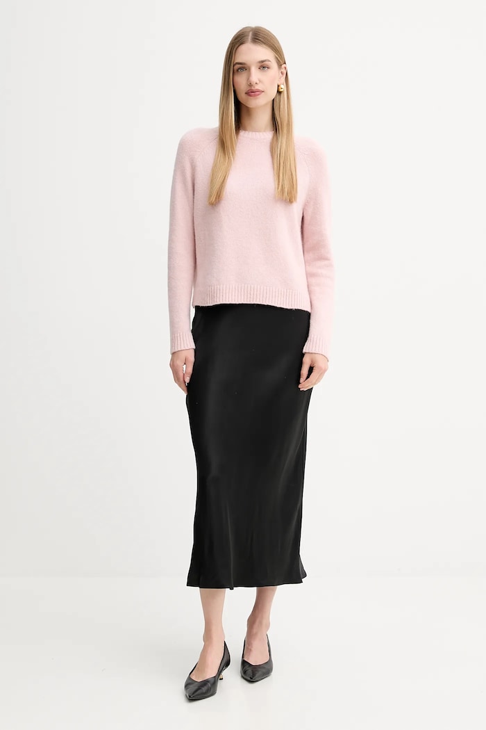 Светр з домішкою вовни BOSS Febisan 50478315 рожевий AW25