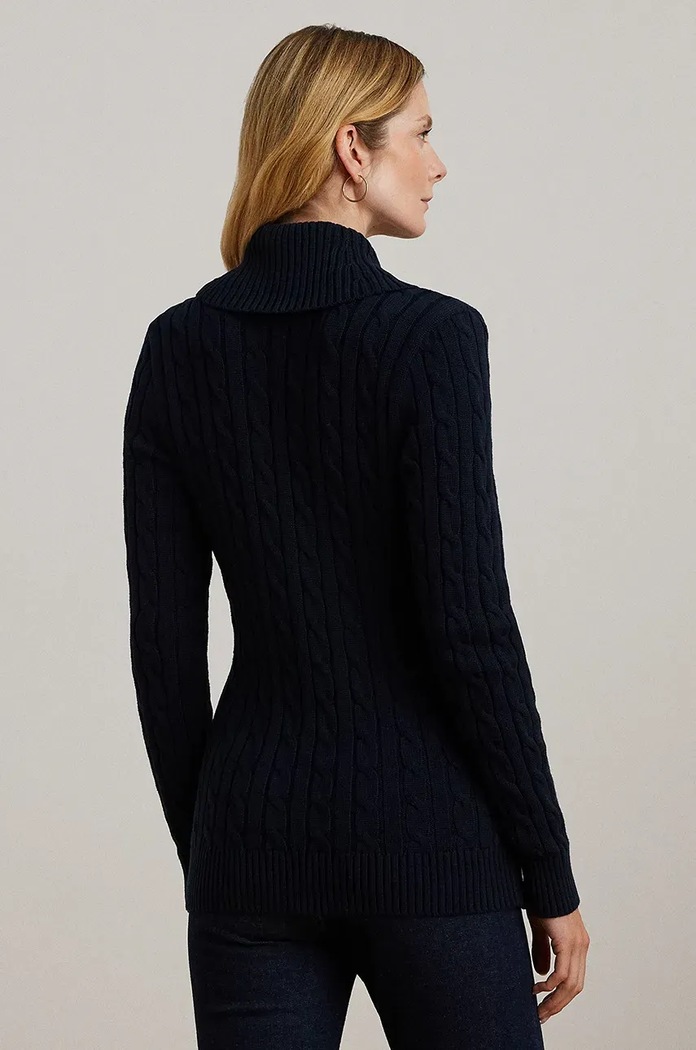 Bavlněný svetr Lauren Ralph Lauren 200808258 námořnická modř AW25