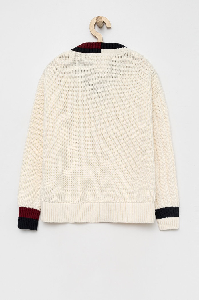 Tommy Hilfiger gyerek pulóver KG0KG06903.9BYY fehér AW22